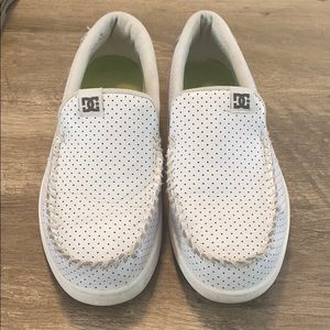 White DC loafers